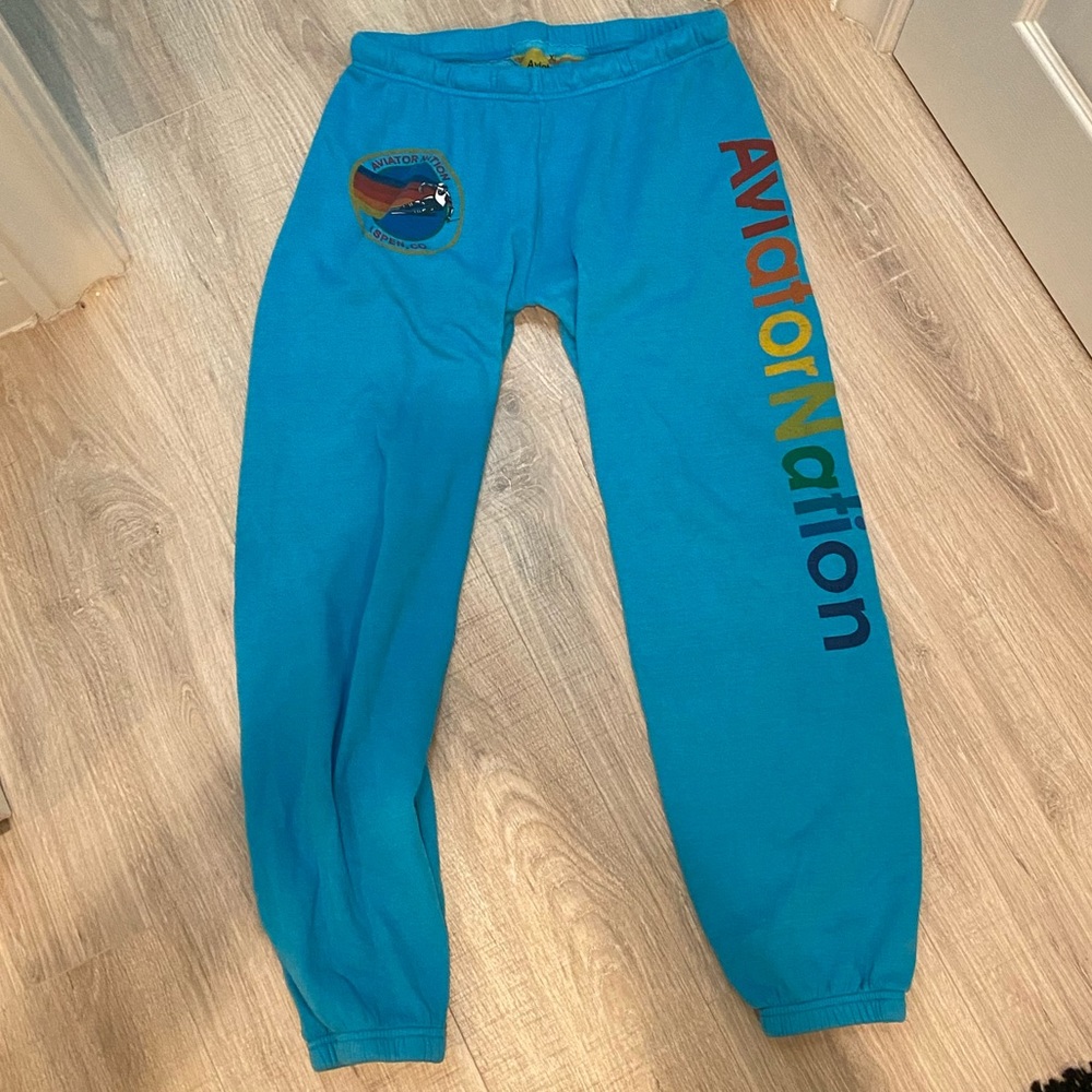 Aviator nation blue sweatpants